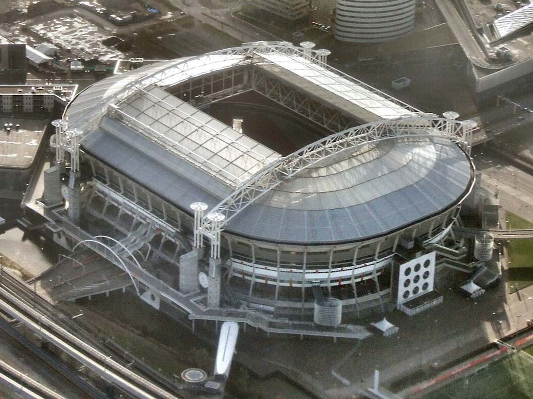 Aerial view of the Johan Cruijff ArenA in Amsterdam