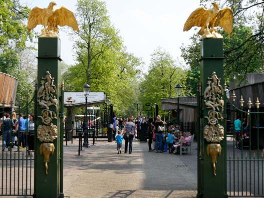 Historic entrance to ARTIS Amsterdam Royal Zoo