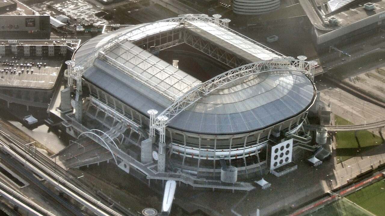 Aerial view of the Johan Cruijff ArenA in Amsterdam