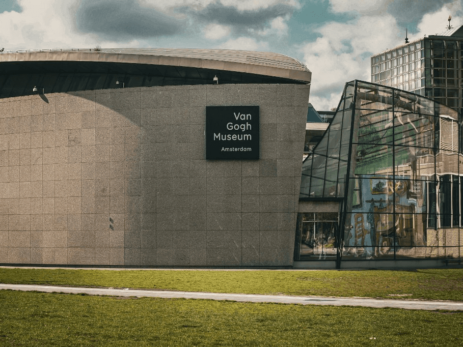 Van Gogh Museum at Museumplein near Amadi Park Hotel
